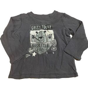 Graphic bear grey long sleeve T-shirt